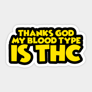 Tetrahydrocannabinol (THC) Sticker